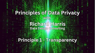 Principle 1 - Transparency