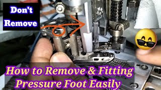 Flat Seamer Tutorial /How to Remove and Fitting  Pressure foot In Flat Seamer/Sewing Machine