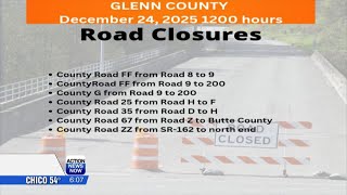Glenn County reports multiple road closures due to flooding