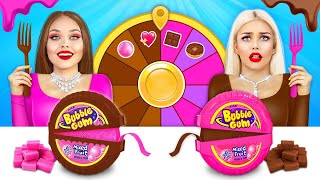 Bubble Gum VS Chocolate Food Challenge! | Crazy 100 Layers Food Battle by RATATA COOL