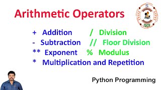 Arithmetic Operators || Python Operators || Python Programming