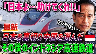 【海外の反応】最新情報！インドネシア高速鉄道、日本を裏切り中国を選んだ代償で資金難に脱線事故？!!中国に乗っ取られた後の悲惨な結末…