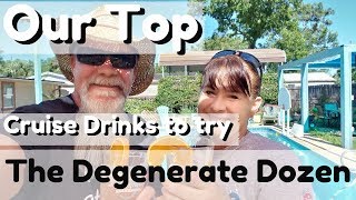 Our top drinks to try from Carnival | The Degenerate dozen cruise drinks
