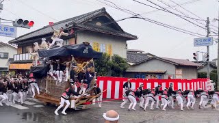 令和5年10月8日　熊取だんじり祭り本宮午後曳行駅前パレード