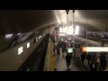 大阪・地下鉄御堂筋線の朝ラッシュ6倍速風景　subway rush hour in osaka japan