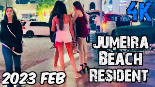 Jumeira Beach Resident 4K Walk Dubai 2023 February