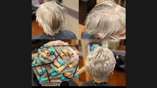 (minsunbeauty) Hair perm/ women's hair perm/ permanent wave / short hair perm #shorts