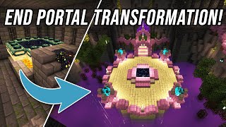 How to TRANSFORM the End Portal Room - Minecraft Build Showcase
