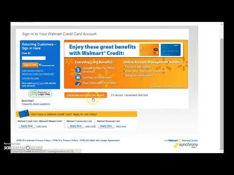How to pay my walmart credit card bill online How to pay my walmart credit card bill online