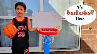 Let's Play Basketball with Aarav! Outdoor Activity for Kids! Basketball Fun for Kids
