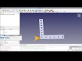 FreeCAD: An L bracket with the Lattice2 and a construction sketch