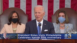 President Joe Biden To Visit 30th Street Station To Celebrate Amtrak's 50th Anniversary