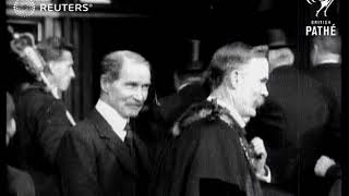 Andrew Bonar Law receives Freedom of the City (1919)