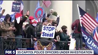 6 Capitol police officers suspended, 35 under investigation after Capitol riot, spokesperson says