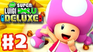 New Super Luigi U Deluxe - Gameplay Walkthrough Part 2 - Layer-Cake Desert 100%! (Nintendo Switch)