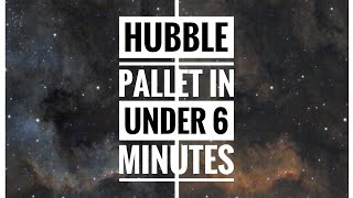 Hubble Coloration in UNDER 6 minutes in SIRIL