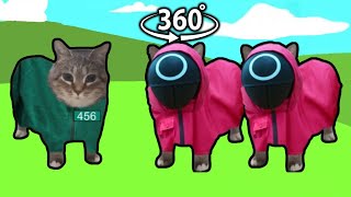 OIIAOIIA CAT x Mingle Game Song | Squid Game meme animation in 360° VR