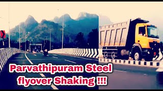 Parvathipuram Flyover at Nagercoil City | Parvathipuram Steel flyover shaking Bus \u0026 Truck passing