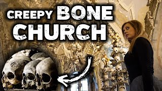 Inside a CREEPY BONE CHURCH | Sedlec Ossuary, Czech Republic