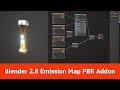 Blender 2.8 Emission Maps in PBR Addon