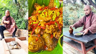 mukbang | Braised beef skeleton | Dipped white meat | cooking videos | village cooking |chinese food