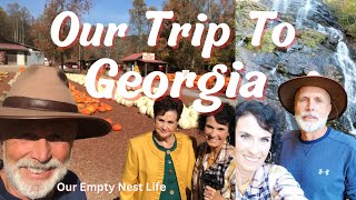 🍁A fall sightseeing adventure thru the mountains of Northern Georgia || Waterfall, Apples, Pumpkins🍂