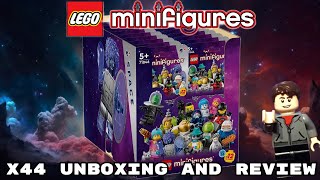 lego minifigures 71046 series 26 x44 pack unboxing and review