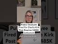 Public Employee Fired For Charlie Kirk Post Reaches $485K Settlement #shorts