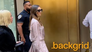 Elizabeth Olsen arrives at the Today Show in New York, NY