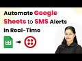 Automate Google Sheets to SMS Alerts in Real-Time with Pabbly Connect