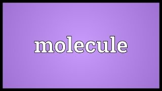 Molecule Meaning