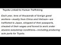 employees in toyota s plant inhuman working conditions.