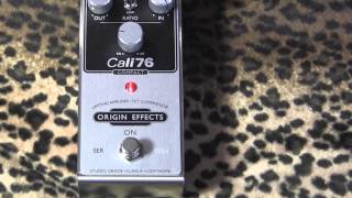 Origin Effects Cali76 Compact Compressor demo with Knaggs Severn \u0026 Pro Jr