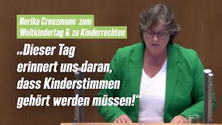 Norika Creuzmann I Komplette Rede I Kinderrechte in NRW stärken