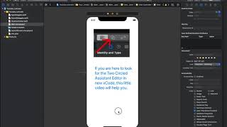 xCode 11.4 - Assistant Editor Button