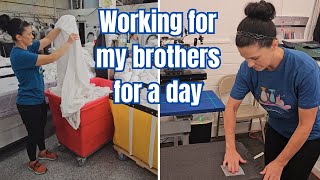 Working at a Laundry Facility and Shirt-Printing Business For a Day (Originally Members-Only Video)