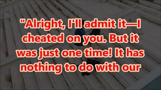 Alright, I'll admit it—I cheated on you. But it was just one time! It has nothing to do with our