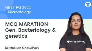 MCQ MARATHON-Gen. Bacteriology and Genetics | Let's Crack NEET PG| Dr.Muskan Chaudhary