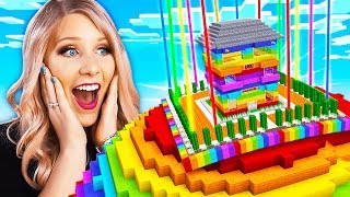 Never Break In To My Wife's Impossible Minecraft Rainbow House!