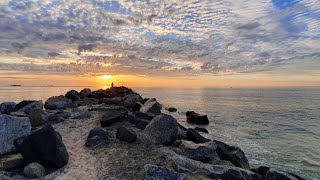 Beach Sunset overlooking 'The Cut' at Leschenault Peninsula Conservation Park - Slow TV (HD)