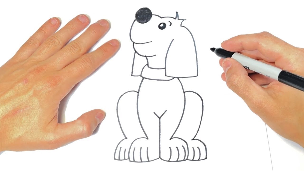 Como Dibujar Un Perro Paso A Paso | Dibujo Facil De Perro - YouTube