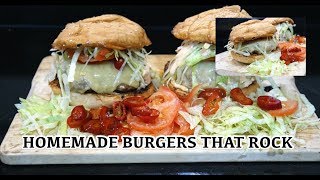 Homemade CheeseBurger - How to Make Burgers - Burgers that ROCK -