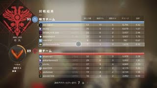 Destiny2　クルーシブル頑張ります　53キルアシ