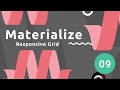 Materialize Tutorial #9 - Responsive Grid