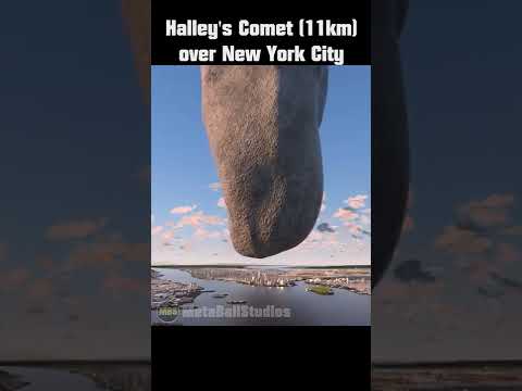 Comet Halleys above New York ️