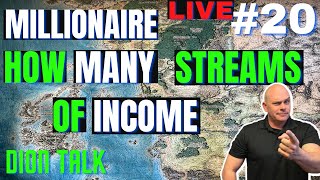 How many streams of income does a millionaire have? Today's Dion Talk LIVE #LIVE