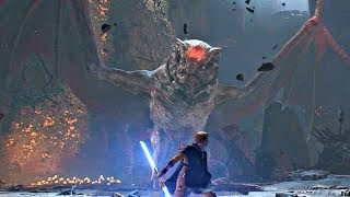 Star Wars Jedi Fallen - Gorgara Boss Fight #5 (Star Wars 2019) PS4 Pro