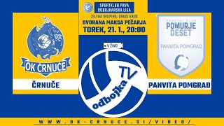 Črnuče : Panvita Pomgrad (Sportklub prva odbojkarska liga: odbojkarji zelena skupina, 2. krog)