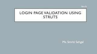 Struts Application, Part 3