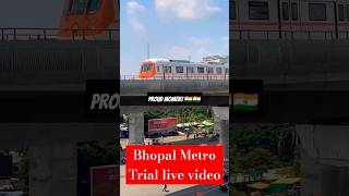 Bhopal metro Live video. #bhopal #bhopalmetro #jaihind #vandematram #viral #trending #mp  #ytshorts